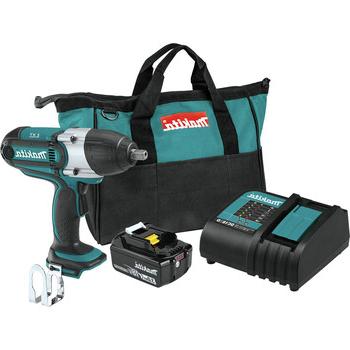 产品| Makita XWT04S1 18V LXT拉丝锂离子1/2 in. 无绳方形驱动冲击扳手套件(3ah)